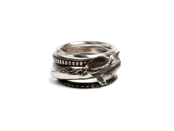 Werkstatt Munchen 5 Ring Combination Rosebud – DARK WAVE