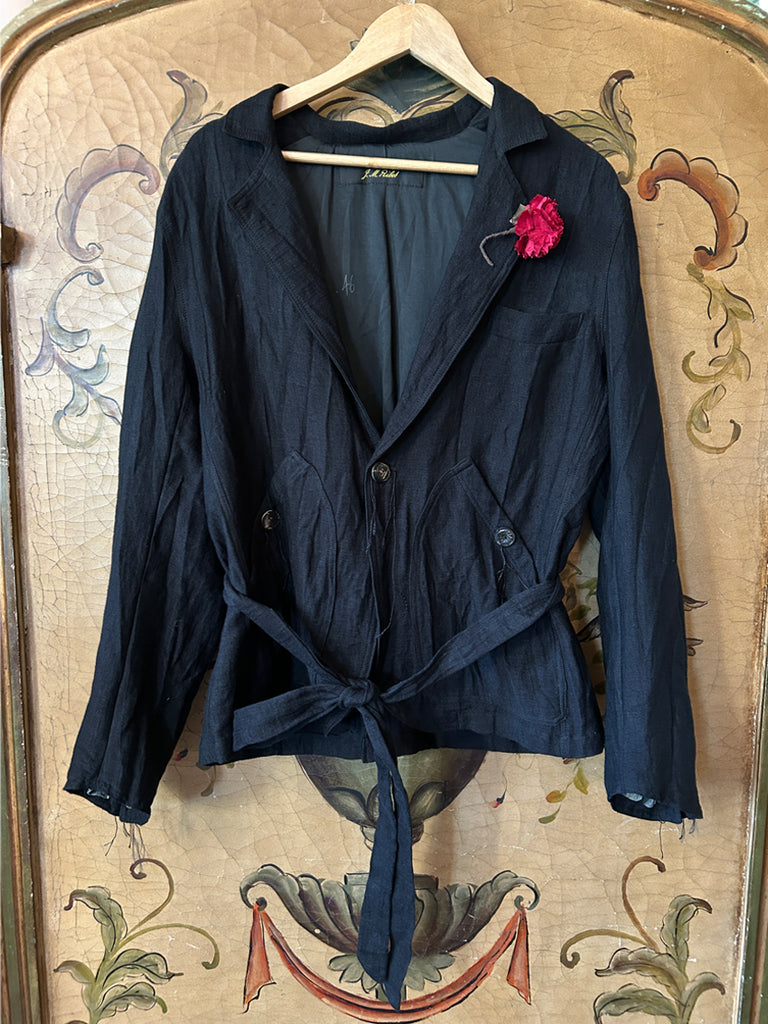 Archivio J.M. Blazer With Flower Brooch