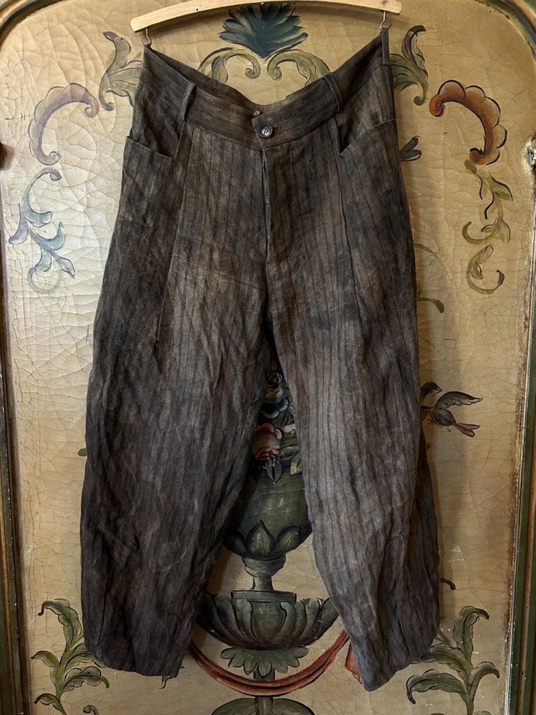 Archivio J.M. Natural Dyed Linen Trousers (SOLD OUT)