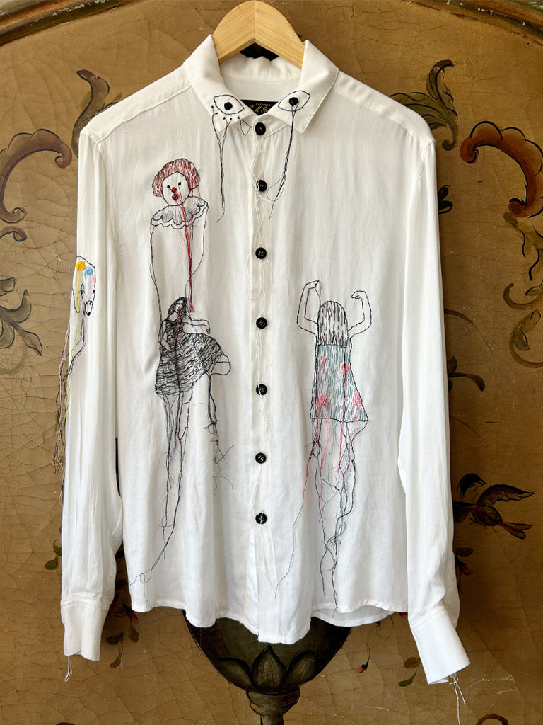 Archivio J.M. Michael McGrath Inspired Embroidery Shirt