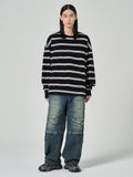 JuunJ Skin Stripe Collar T-shirt