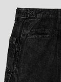 JuunJ Skin Washed Denim Wide Cargo Shorts