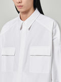 JuunJ Skin Front Pocket Hem String Shirt