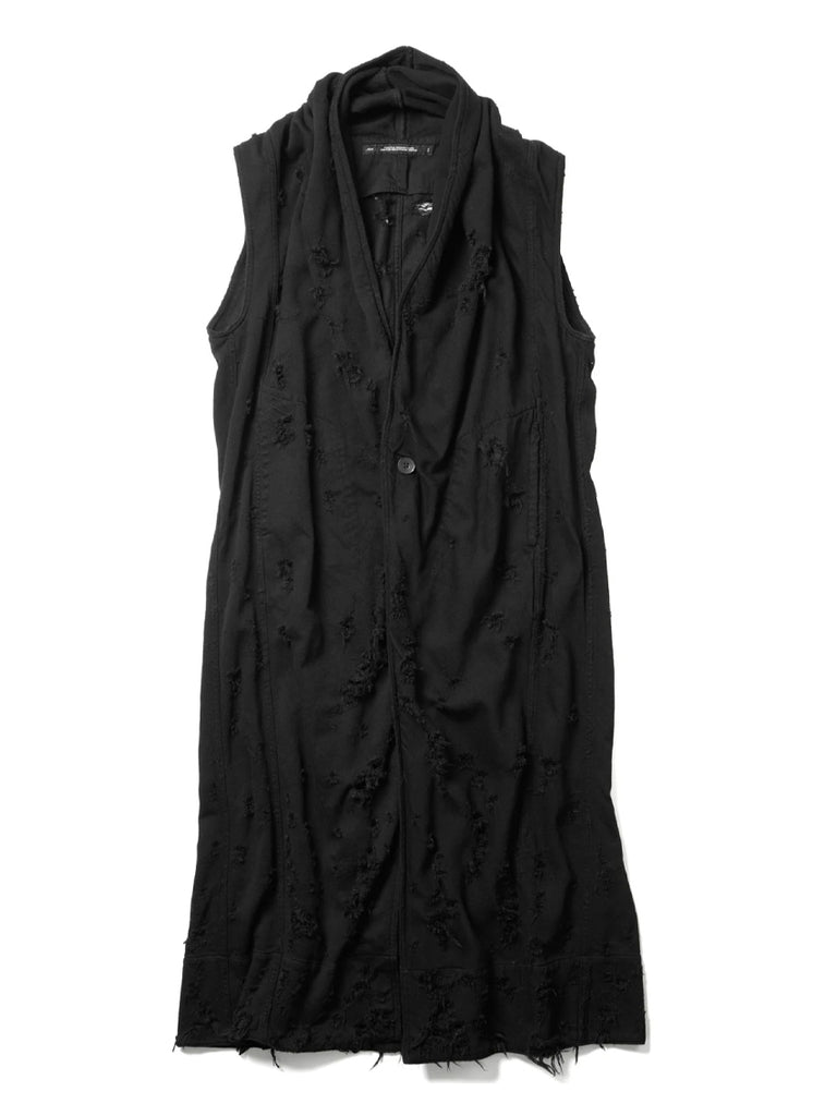 Julius Mantra Long Vest Black