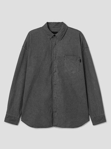 Juun.J Garment Dyed Roomy Fit Shirt