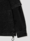 Juun.J Cotton Dyed Damaged Denim Layered Long Sleeve