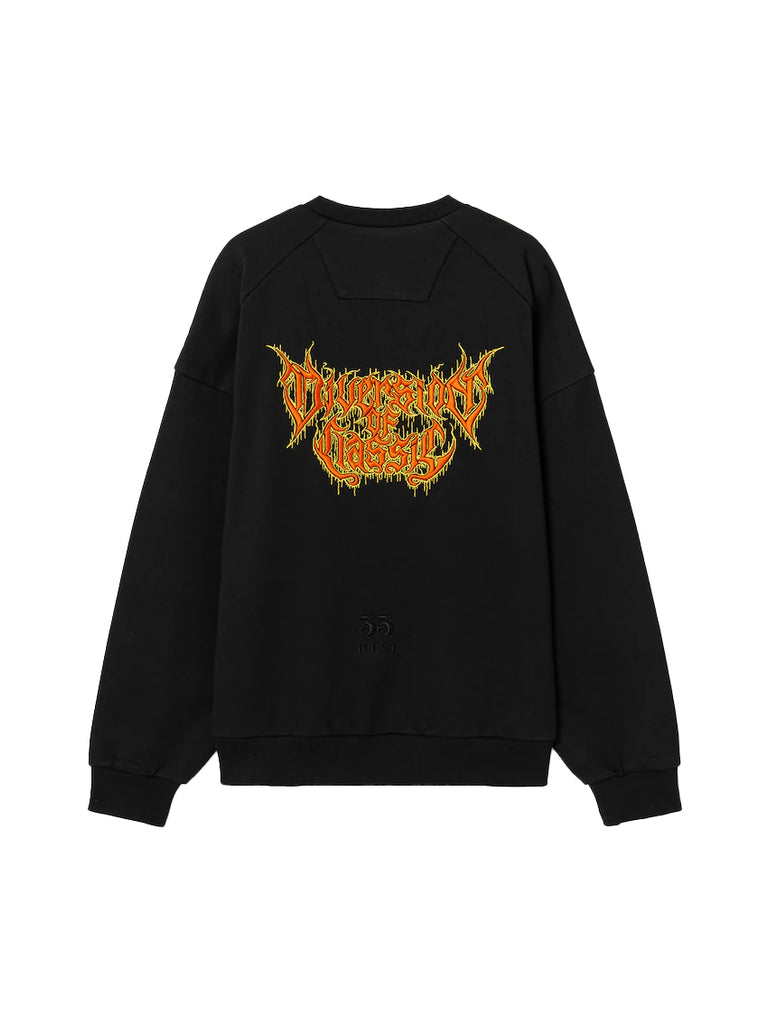 JuunJ Skin Loose Fit Graphic Embroidered Sweater