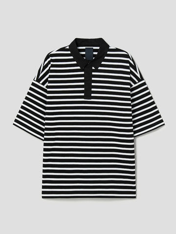 JuunJ Skin Stripe Collar T-shirt