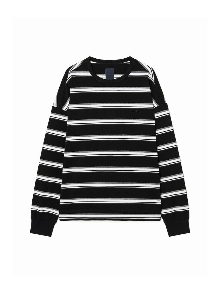 JuunJ Skin Stripe Collar T-shirt