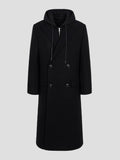 Juun.J Overfit Jersey Hood Detachable Double Coat
