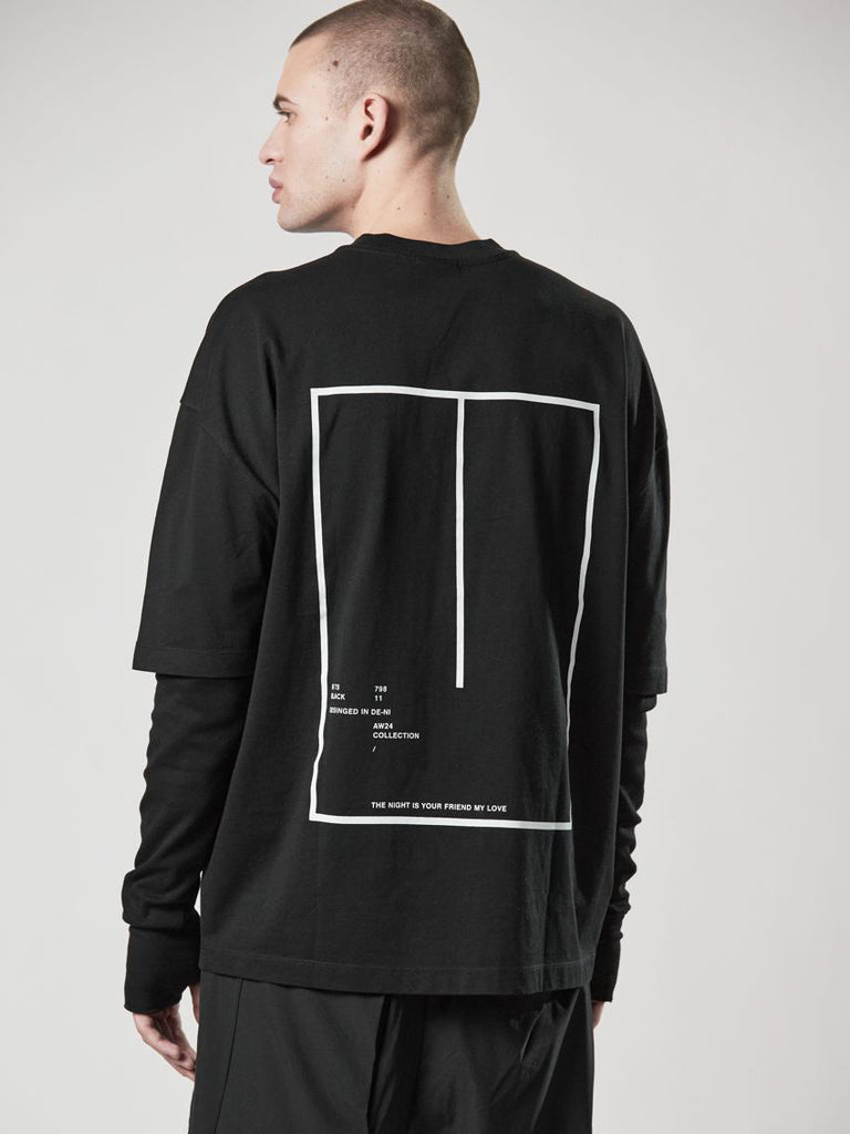 Thom Krom Layered Graphic Sweatshirt