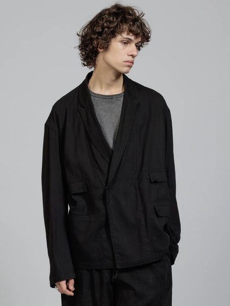 The Viridi-Anne Twill Object Dyed Blazer – DARK WAVE