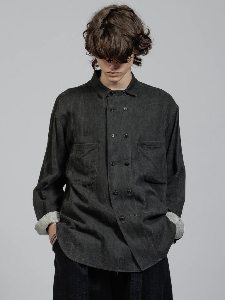 The Viridi-Anne Pigment Printed Viyella Shirt