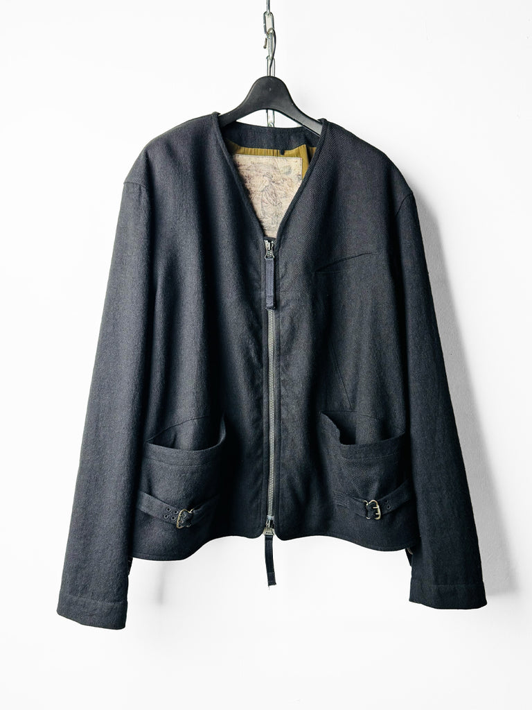 Ziggy Chen Round Collar Short Jacket