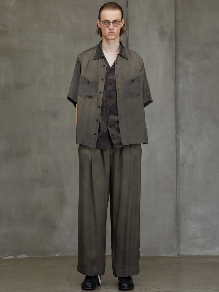 Ziggy Chen Spread Collar Short Sleeve Shirt