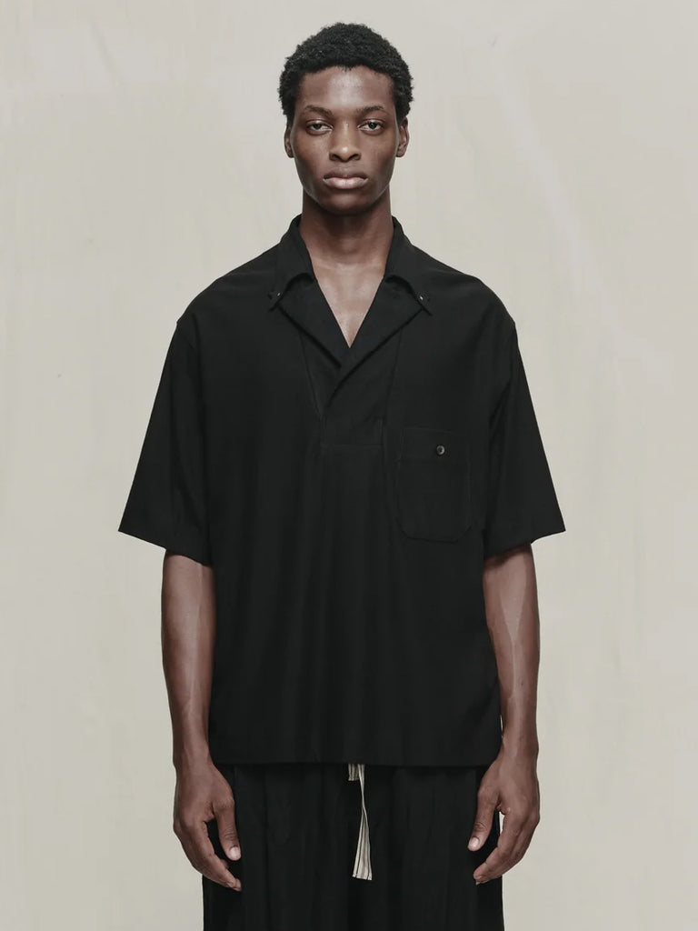 Ziggy Chen Lapel Collar Pocket T-shirt