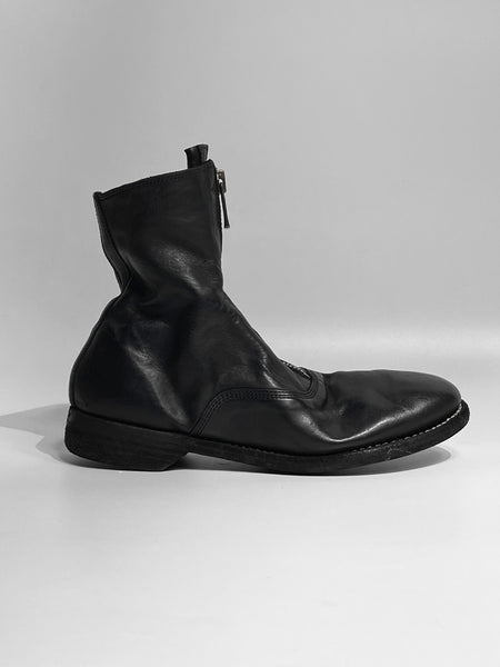 靴 GUIDI 210 SOFT HORSE FRONTZIP ARMY BOOTS GUIDI Women's 210 Soft Horse Leather Front Zip Boots Black 37.5