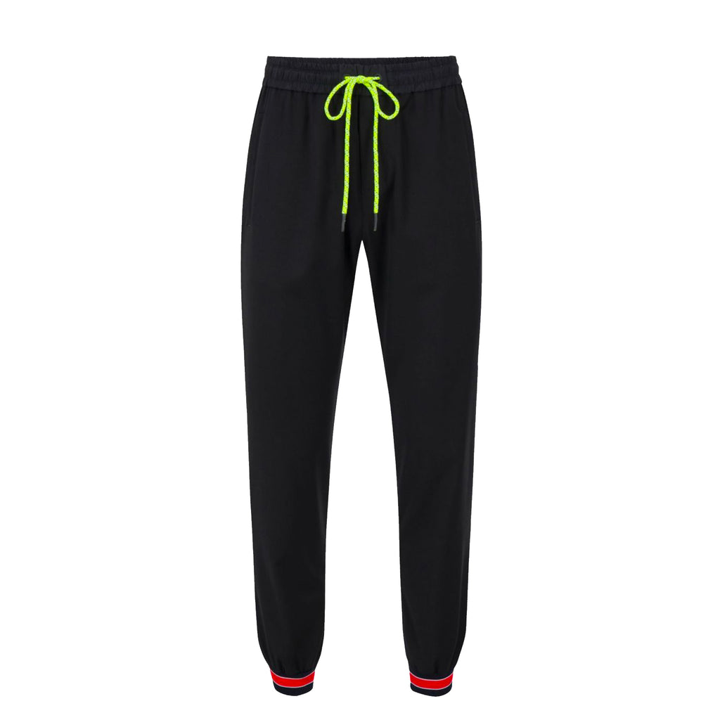 Iceberg jogging pants with logo and ankle stripes