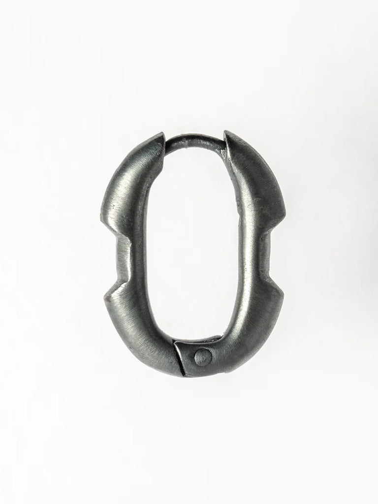 Parts Of 4 Deco Earring Black Oxidized Silver