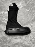 Rick Owens EDFU Denim Cargo Army Abstract Boots
