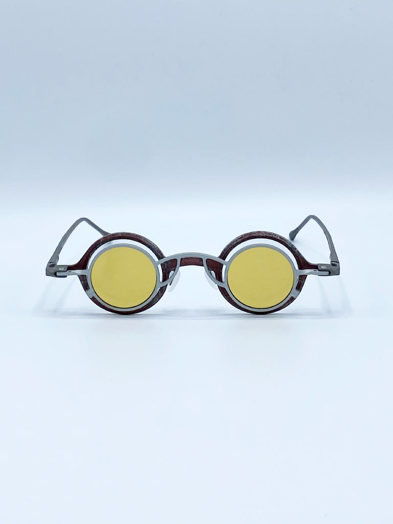 Rigards Ziggy Chen Jasper Copper Frame + Cement Clip +Yellow Lens