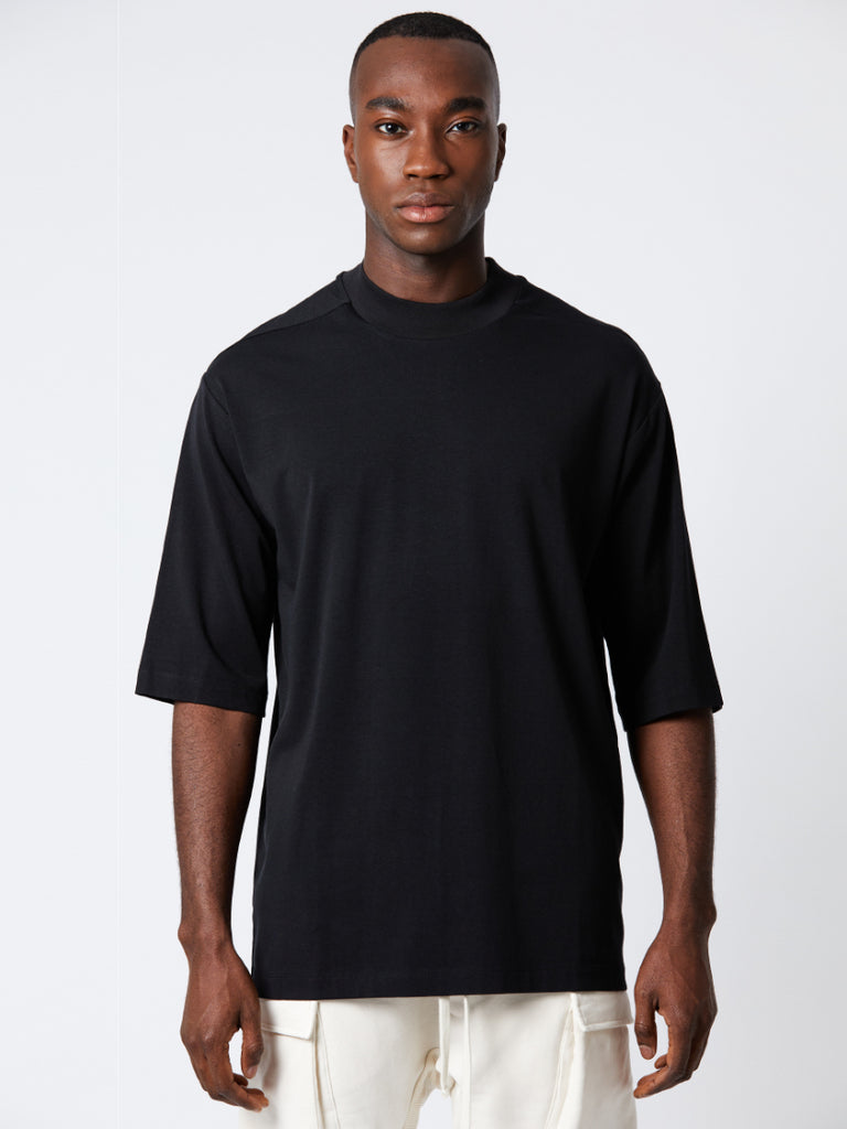 Thom Krom Three-Quarter Sleeved Back-stitch Oversized T-shirt