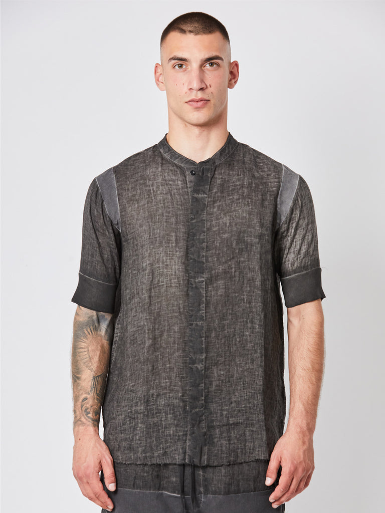 Thom Krom Shoulder Panel SS Shirt