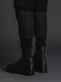 TVA Lace-up In Heel Leather Boots