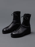 TVA Lace-up In Heel Leather Boots