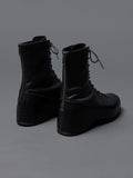 TVA Lace-up In Heel Leather Boots