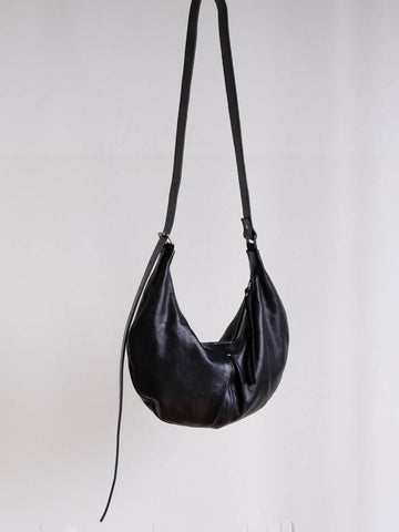 0.Hide Pleated Sling Bag