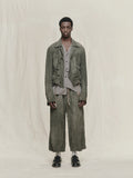 Ziggy Chen Cropped Patchwork Jacket