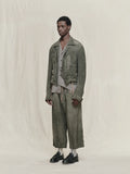 Ziggy Chen Cropped Patchwork Jacket