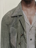 Ziggy Chen Cropped Patchwork Jacket
