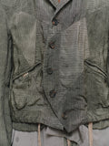 Ziggy Chen Cropped Patchwork Jacket