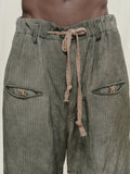 Ziggy Chen Striped Drawstring Trousers
