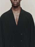 Ziggy Chen Double Breasted Long Blazer
