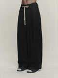 Ziggy Chen Rolled Up Wide Leg Trousers