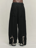 Ziggy Chen Rolled Up Wide Leg Trousers