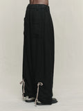 Ziggy Chen Rolled Up Wide Leg Trousers