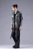 Dhygen Inkjet Print Open Collar Half Sleeve Shirt