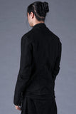 Dhygen Distressed Jacquard Single Rider Jacket