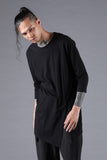 D.Hygen Soft Cotton Jersey Slit T-shirt