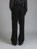 The Viridi-Anne Black Denim Wide Pants