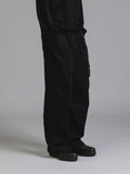 The Viridi-Anne Black Denim Wide Pants