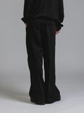 The Viridi-Anne Black Denim Wide Pants