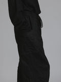 The Viridi-Anne Black Denim Cargo Pants
