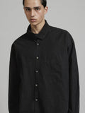 The Viridi-Anne Diagonal Open High Neck Shirt