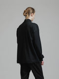 The Viridi-Anne Diagonal Henley Neck T-shirt