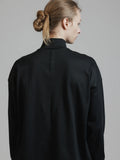 The Viridi-Anne Diagonal Henley Neck T-shirt